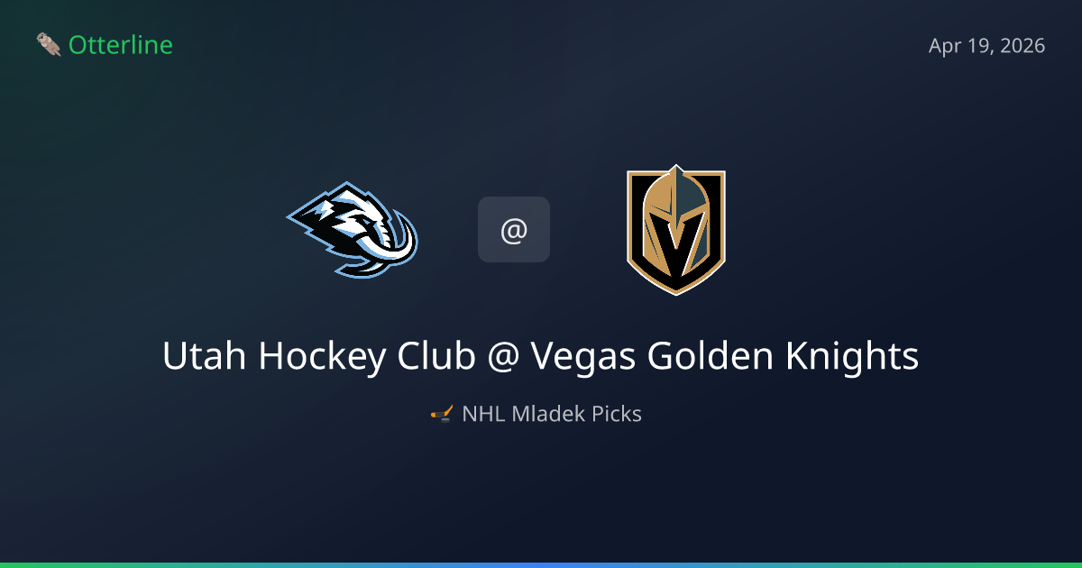 NHL Picks Today (April 19, 2026): Utah Hockey Club at Vegas Golden Knights | AI Model Consensus