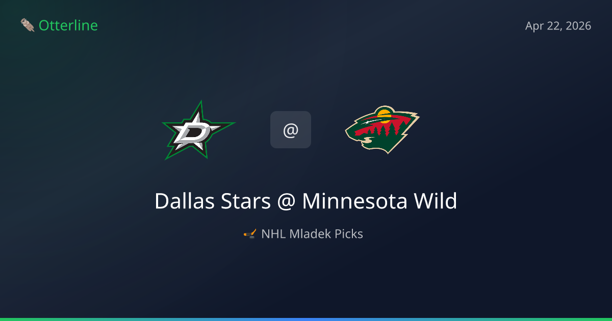 NHL Picks Today (April 22, 2026): Dallas Stars at Minnesota Wild | AI Model Consensus