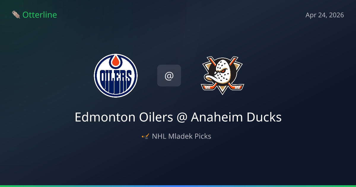 NHL Picks Today (April 24, 2026): Edmonton Oilers at Anaheim Ducks | AI Model Consensus