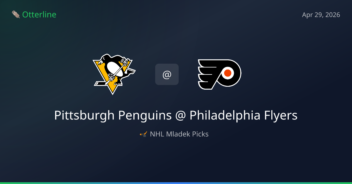 NHL Picks Today (April 29, 2026): Pittsburgh Penguins at Philadelphia Flyers | AI Model Consensus