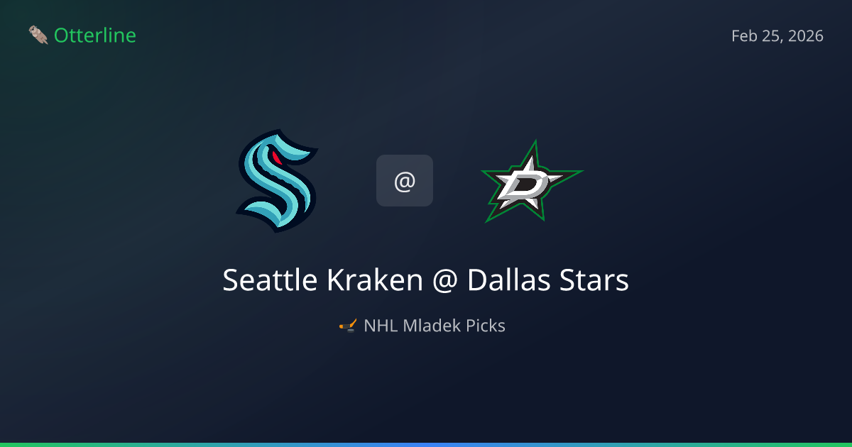 NHL Picks Today (February 25, 2026): Seattle Kraken at Dallas Stars | AI Model Consensus
