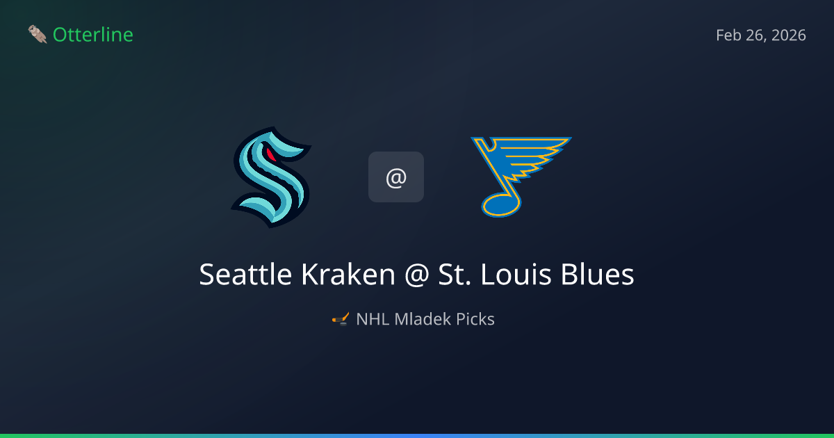 NHL Picks Today (February 26, 2026): Seattle Kraken at St. Louis Blues | AI Model Consensus