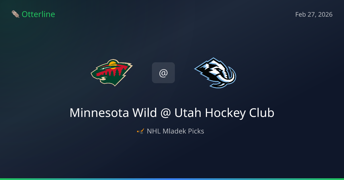 NHL Picks Today (February 27, 2026): Minnesota Wild at Utah Hockey Club | AI Model Consensus