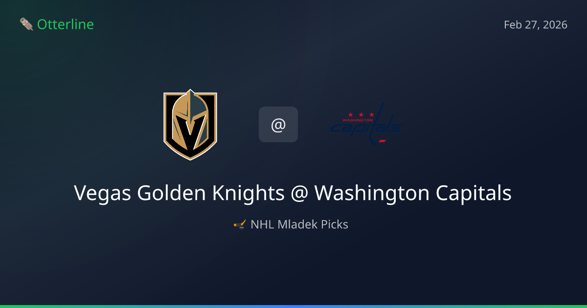 NHL Picks Today (February 27, 2026): Vegas Golden Knights at Washington Capitals | AI Model Consensus