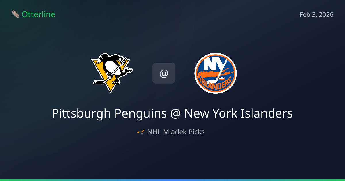 NHL Prediction, Pick for Tuesday, February 3, 2026: Pittsburgh Penguins vs New York Islanders