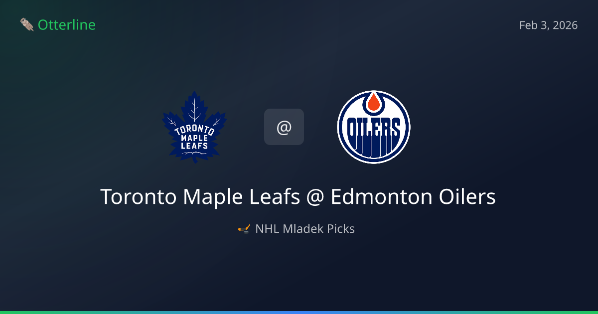NHL Prediction, Pick for Tuesday, February 3, 2026: Toronto Maple Leafs vs Edmonton Oilers