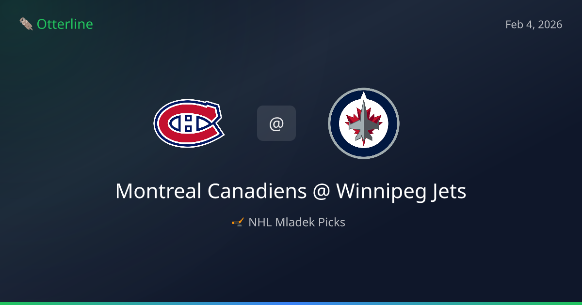 NHL Prediction, Pick for Wednesday, February 4, 2026: Montreal Canadiens vs Winnipeg Jets
