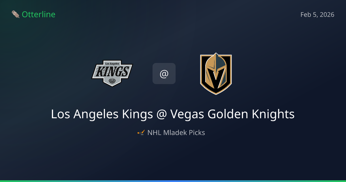NHL Prediction, Pick for Thursday, February 5, 2026: Los Angeles Kings vs Vegas Golden Knights