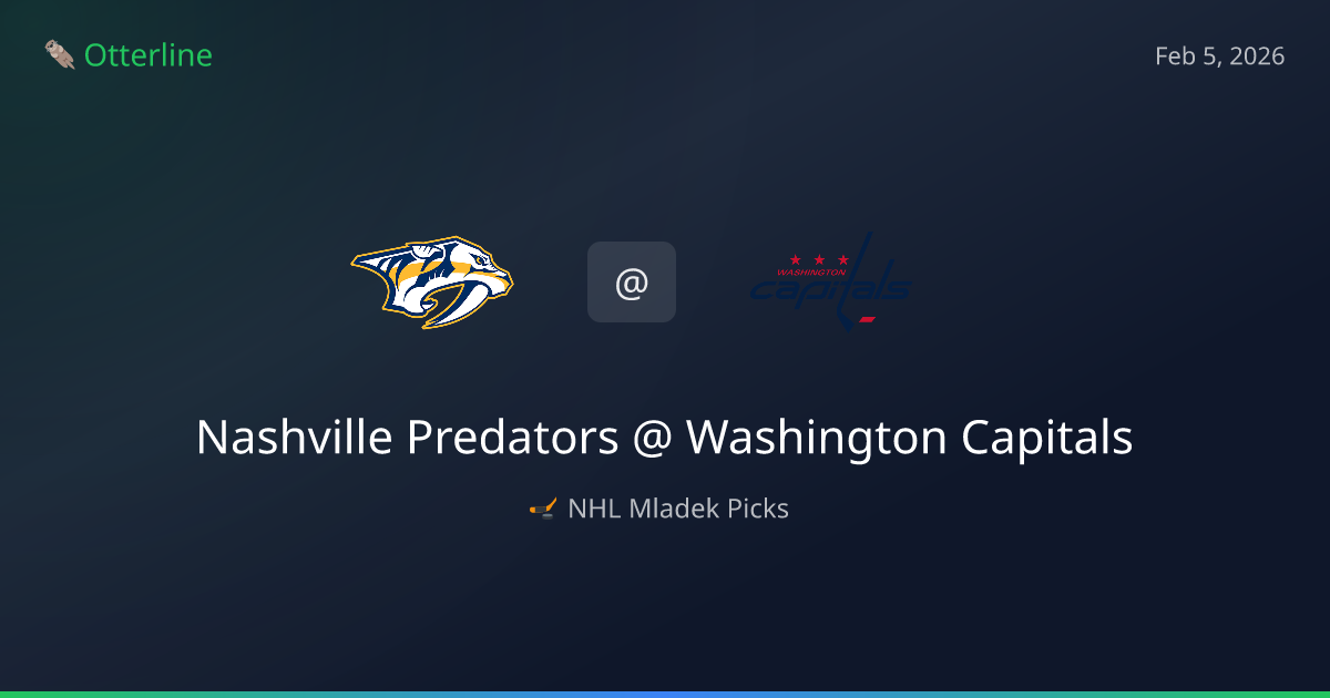 NHL Prediction, Pick for Thursday, February 5, 2026: Nashville Predators vs Washington Capitals