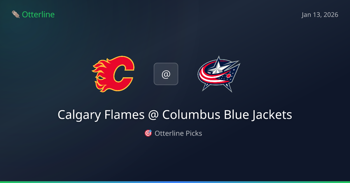 NHL Prediction, Pick for Tuesday, January 13, 2026: Calgary Flames vs Columbus Blue Jackets
