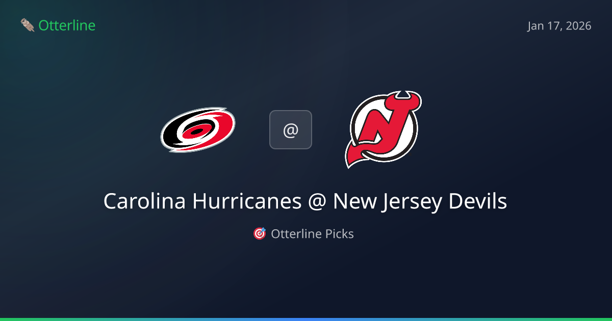 NHL Prediction, Pick for Saturday, January 17, 2026: Carolina Hurricanes vs New Jersey Devils