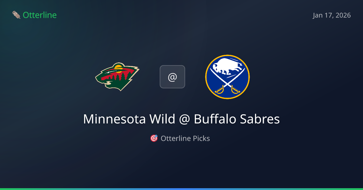 NHL Prediction, Pick for Saturday, January 17, 2026: Minnesota Wild vs Buffalo Sabres