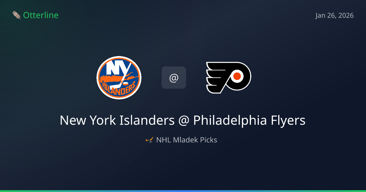 NHL Prediction, Pick for Monday, January 26, 2026: New York Islanders vs Philadelphia Flyers