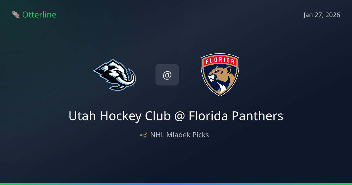 NHL Prediction, Pick for Tuesday, January 27, 2026: Utah Hockey Club vs Florida Panthers