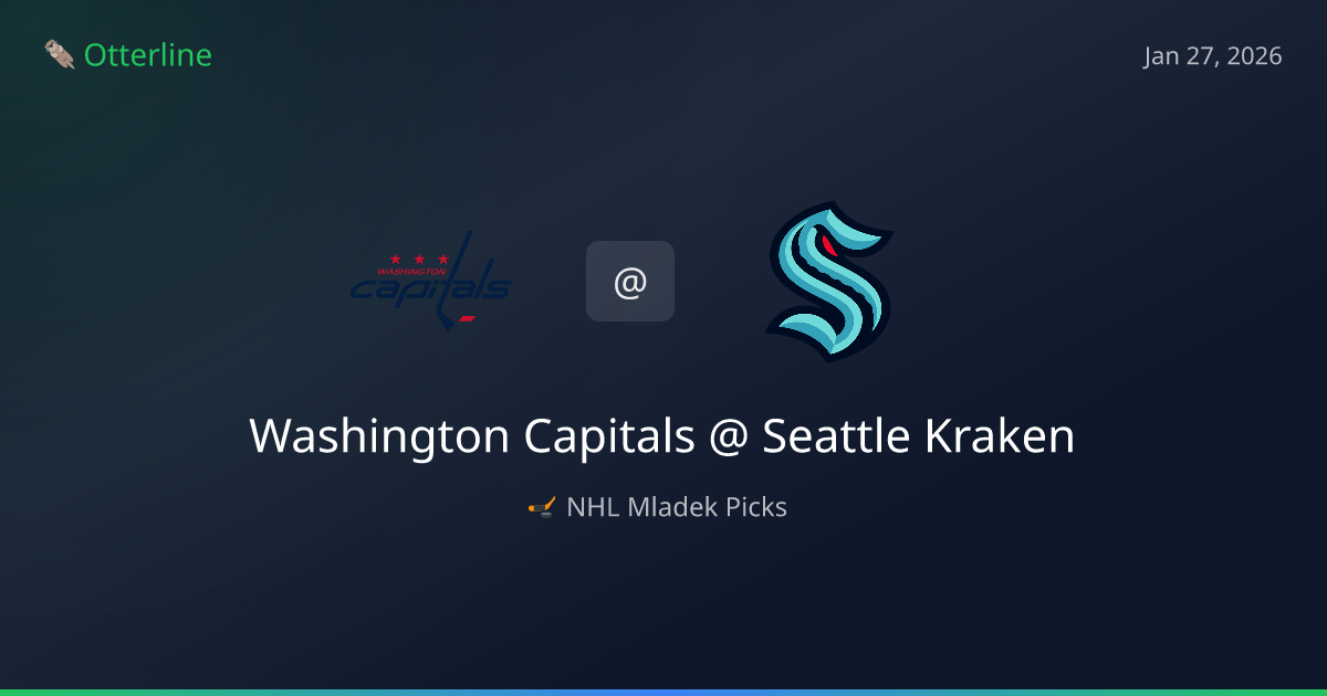 NHL Prediction, Pick for Tuesday, January 27, 2026: Washington Capitals vs Seattle Kraken