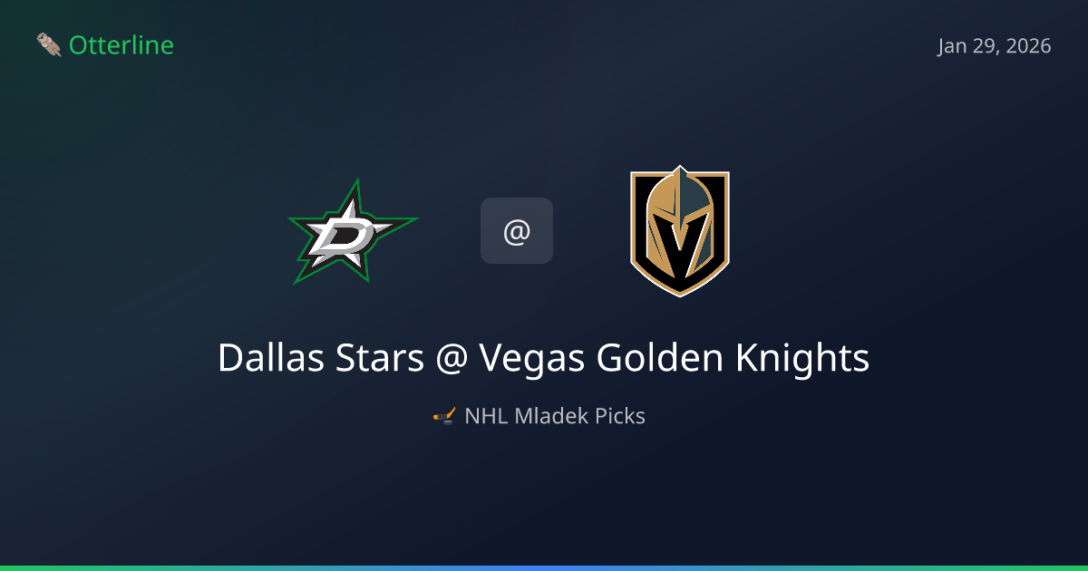 NHL Prediction, Pick for Thursday, January 29, 2026: Dallas Stars vs Vegas Golden Knights