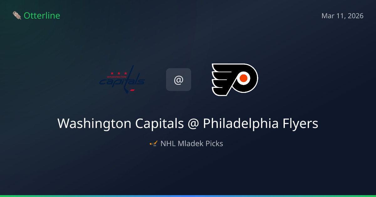 NHL Picks Today (March 11, 2026): Washington Capitals at Philadelphia Flyers | AI Model Consensus
