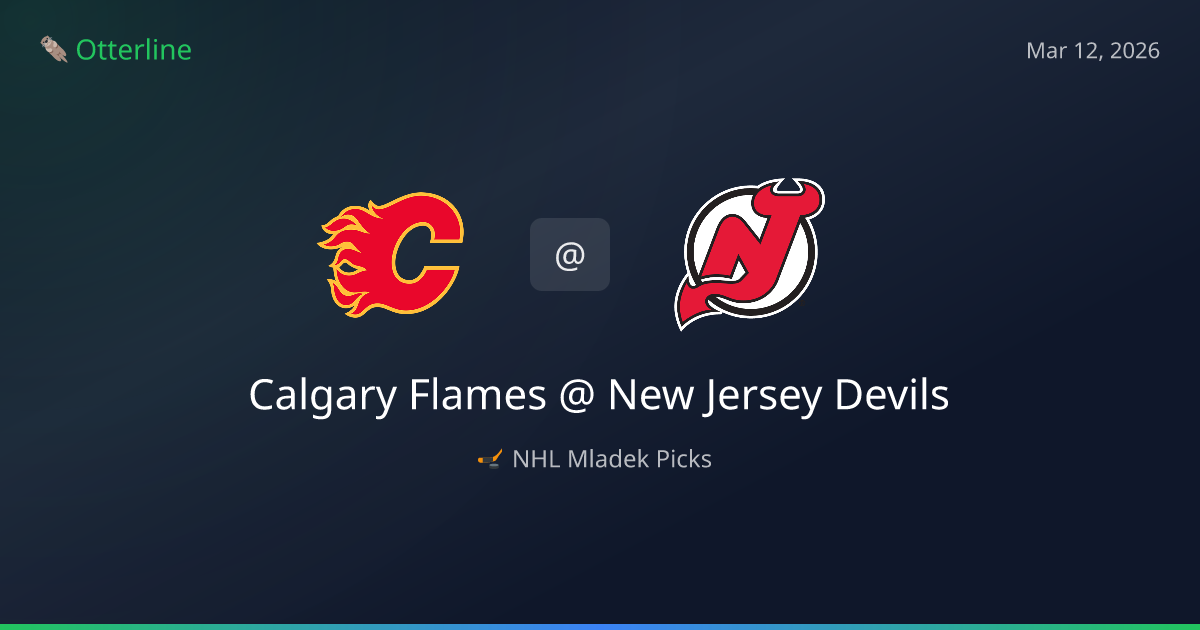 NHL Picks Today (March 12, 2026): Calgary Flames at New Jersey Devils | AI Model Consensus