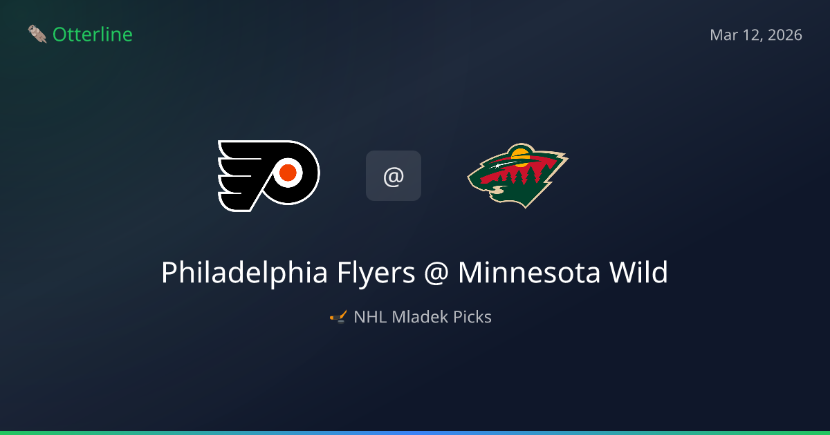 NHL Picks Today (March 12, 2026): Philadelphia Flyers at Minnesota Wild | AI Model Consensus