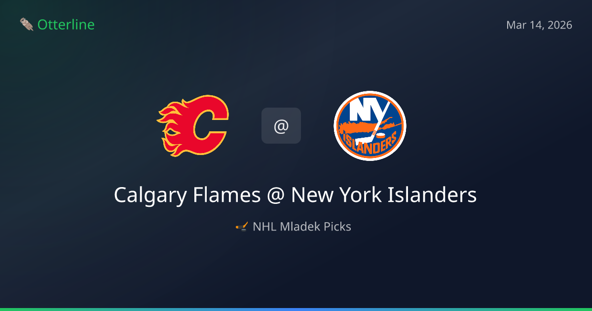 NHL Picks Today (March 14, 2026): Calgary Flames at New York Islanders | AI Model Consensus