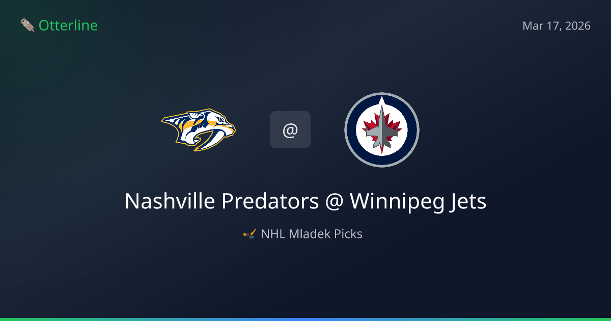 NHL Picks Today (March 17, 2026): Nashville Predators at Winnipeg Jets | AI Model Consensus