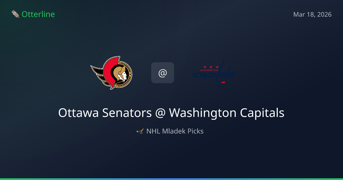 NHL Picks Today (March 18, 2026): Ottawa Senators at Washington Capitals | AI Model Consensus
