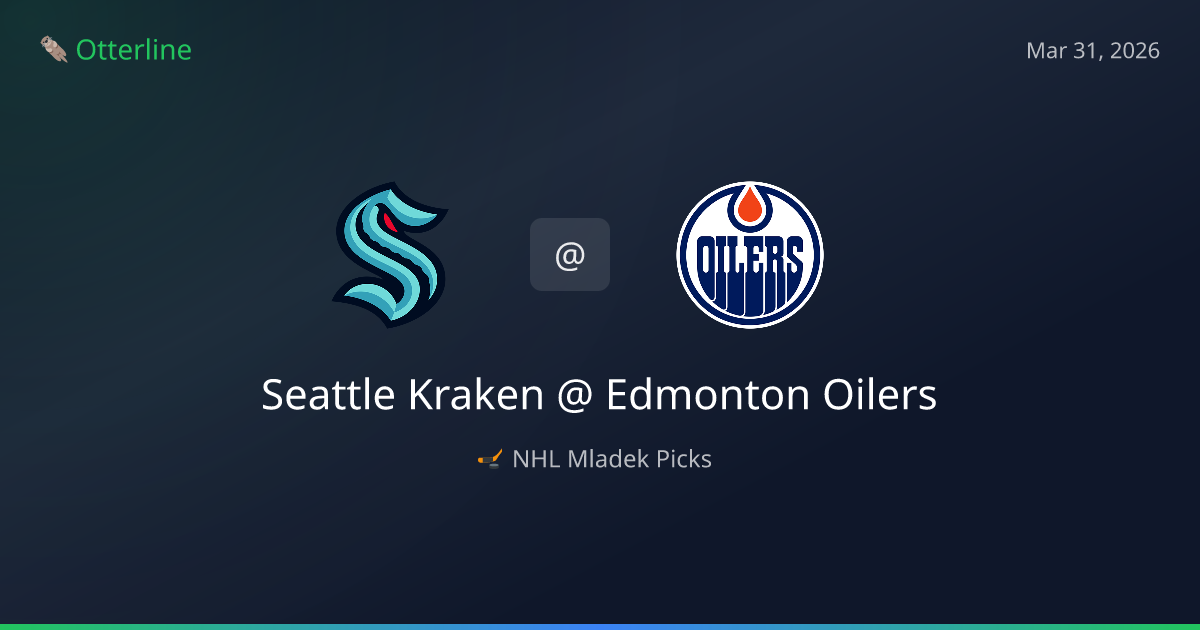NHL Picks Today (March 31, 2026): Seattle Kraken at Edmonton Oilers | AI Model Consensus