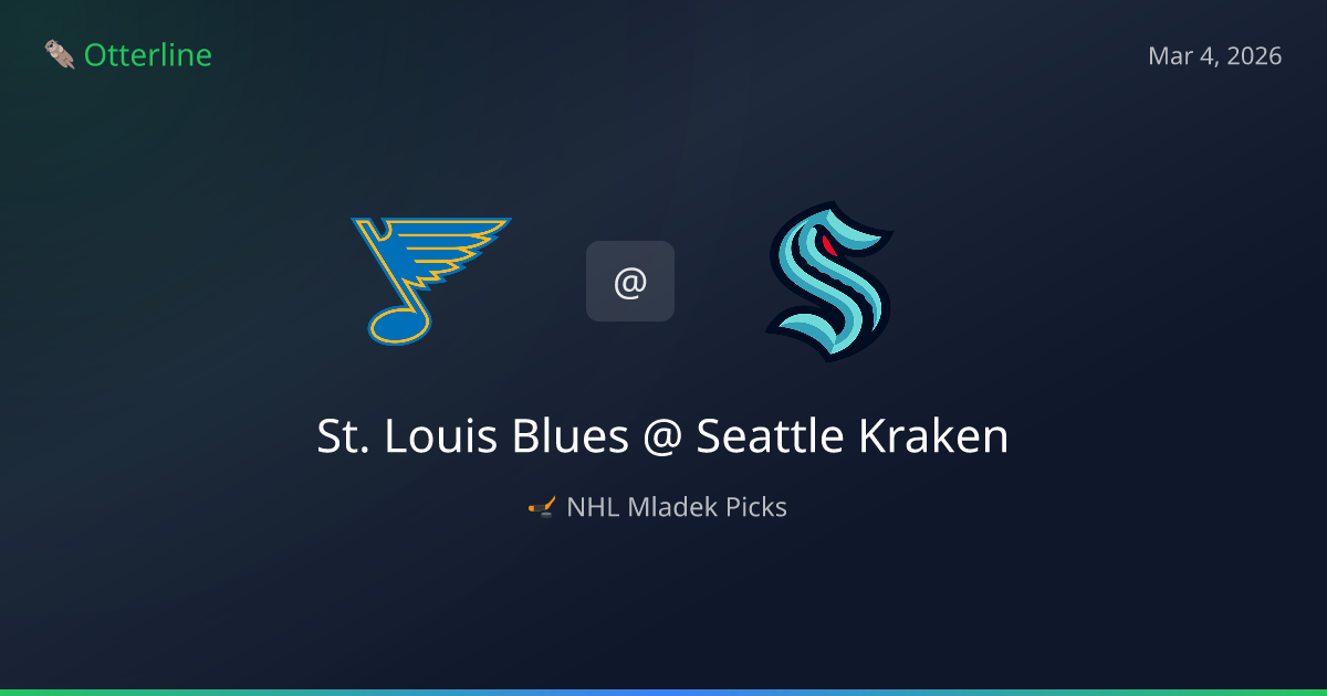 NHL Picks Today (March 4, 2026): St. Louis Blues at Seattle Kraken | AI Model Consensus
