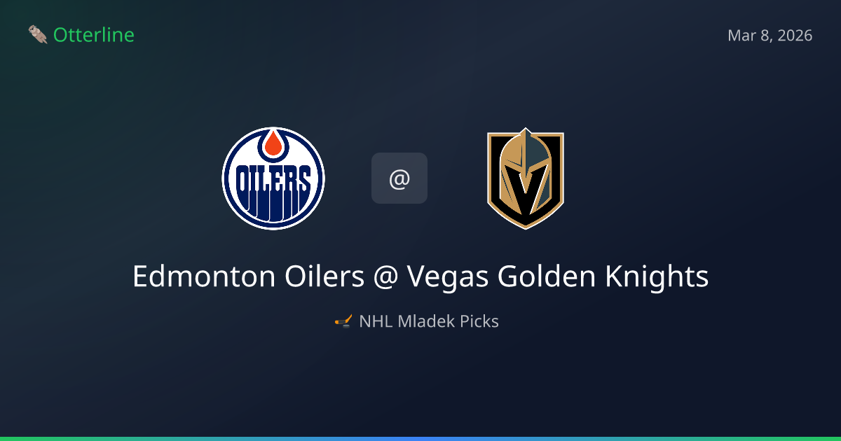 NHL Picks Today (March 8, 2026): Edmonton Oilers at Vegas Golden Knights | AI Model Consensus