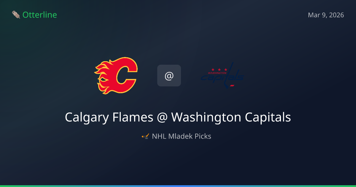 NHL Picks Today (March 9, 2026): Calgary Flames at Washington Capitals | AI Model Consensus