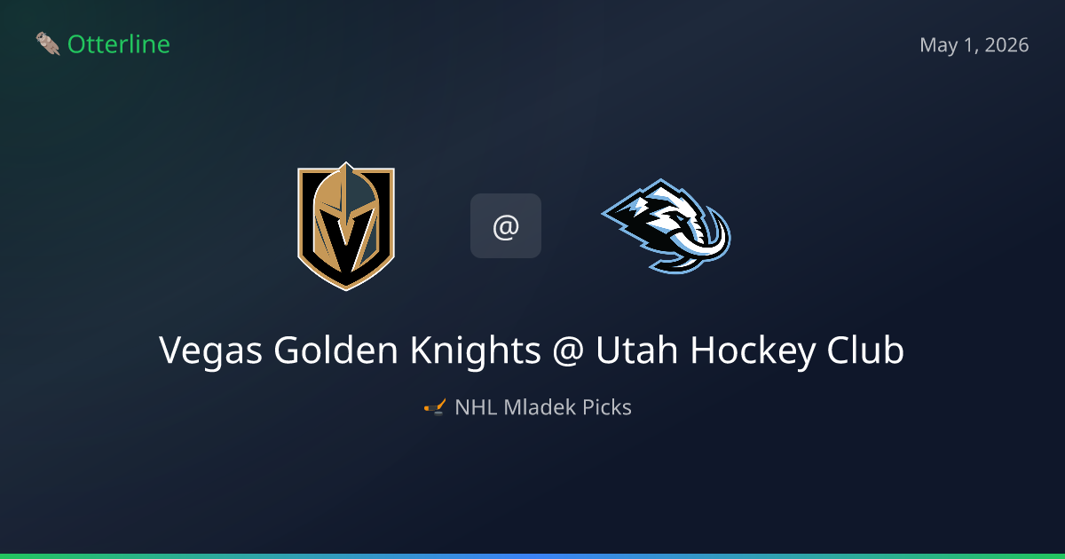 NHL Picks Today (May 1, 2026): Vegas Golden Knights at Utah Hockey Club | AI Model Consensus