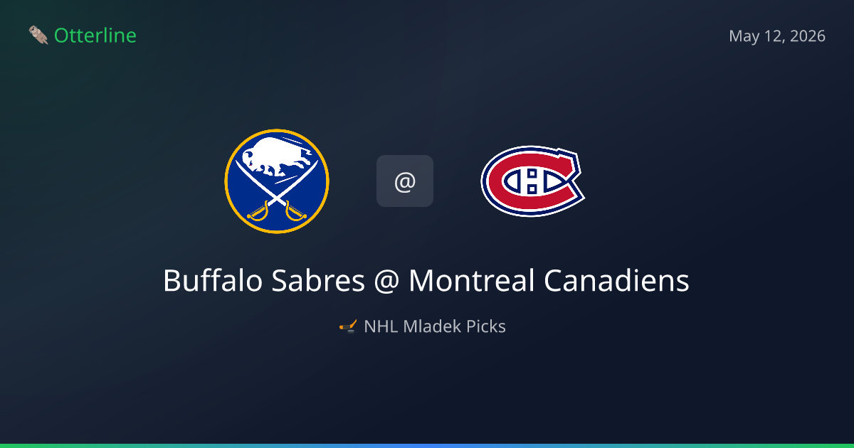 NHL Picks Today (May 12, 2026): Buffalo Sabres at Montreal Canadiens | AI Model Consensus