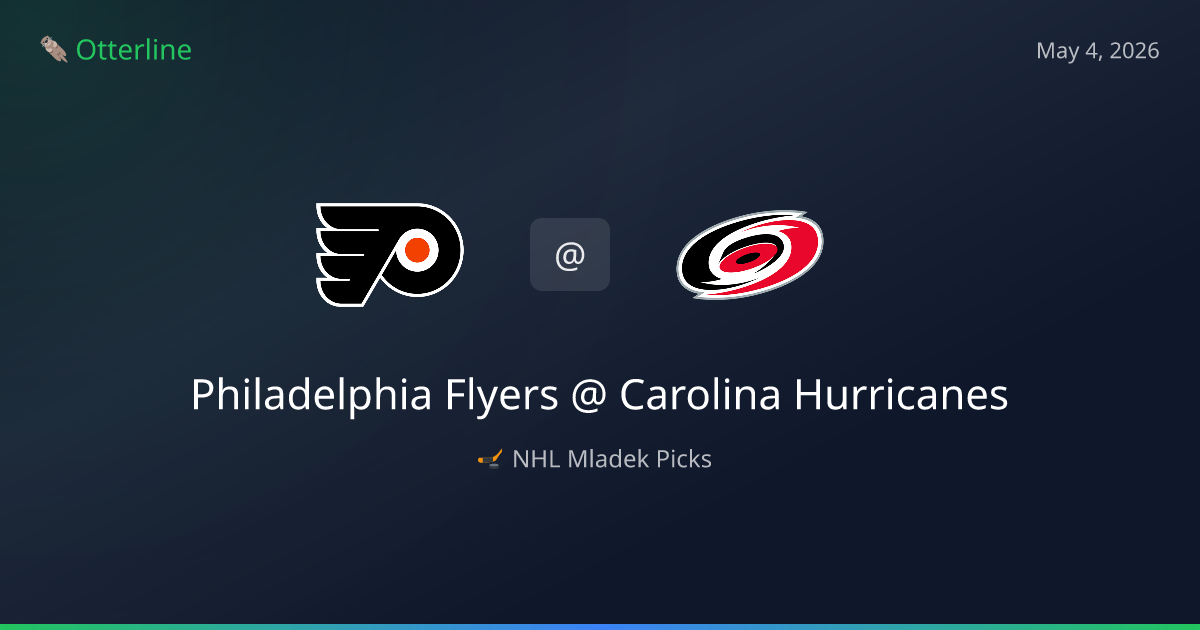 NHL Picks Today (May 4, 2026): Philadelphia Flyers at Carolina Hurricanes | AI Model Consensus