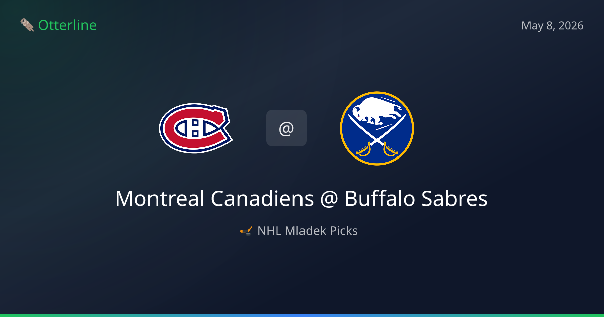 NHL Picks Today (May 8, 2026): Montreal Canadiens at Buffalo Sabres | AI Model Consensus