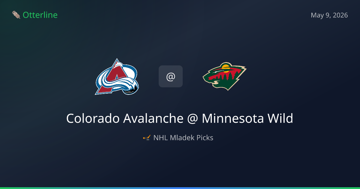 NHL Picks Today (May 9, 2026): Colorado Avalanche at Minnesota Wild | AI Model Consensus